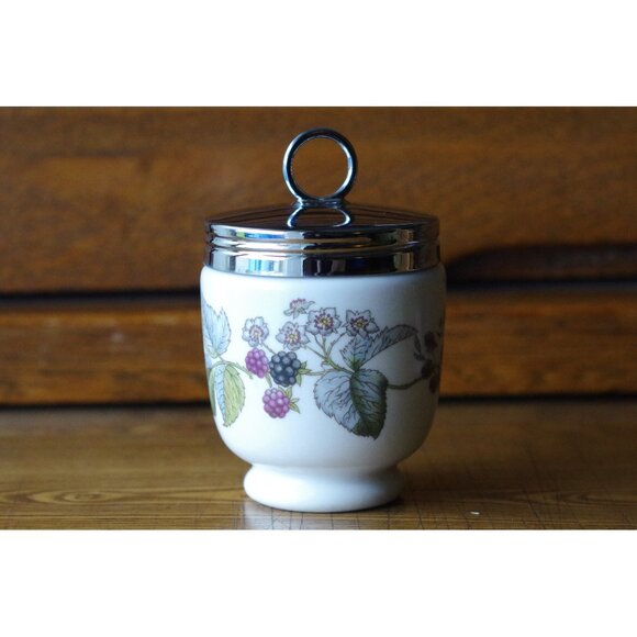 Royal Worcester Egg Coddler Lavinia Pattern Standard Size Porcelain Egg Poacher - Picture 1 of 5